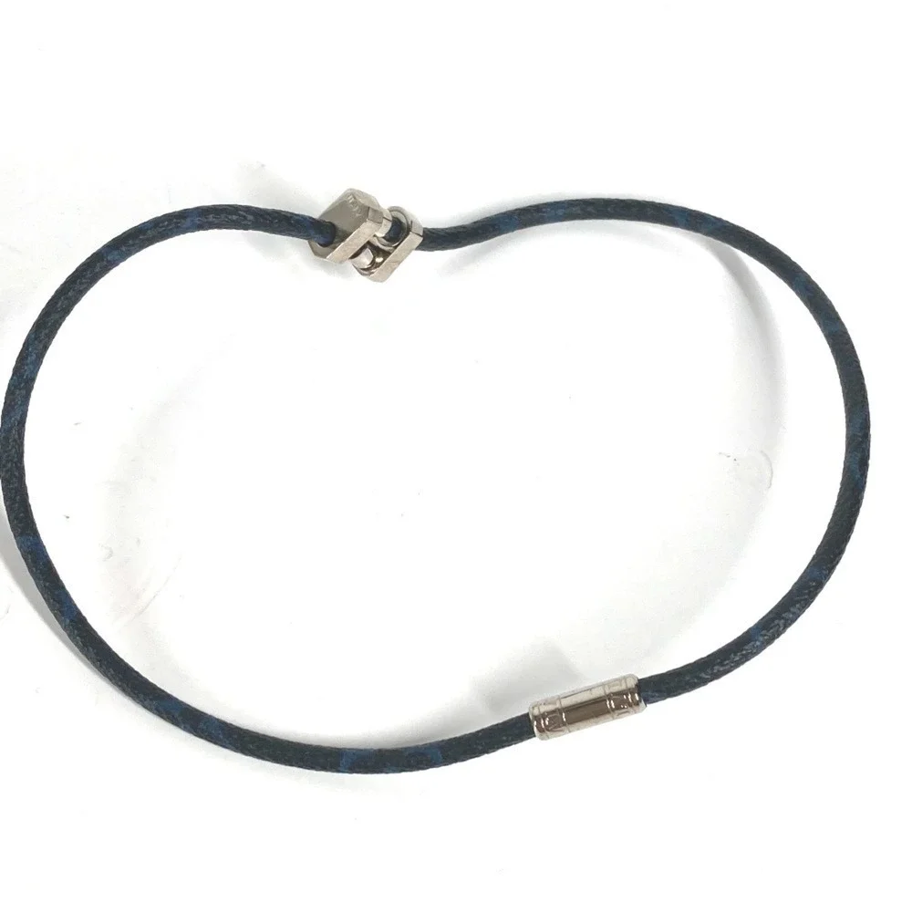 LOUIS VUITTON Blue Monogram Canvas Necklace